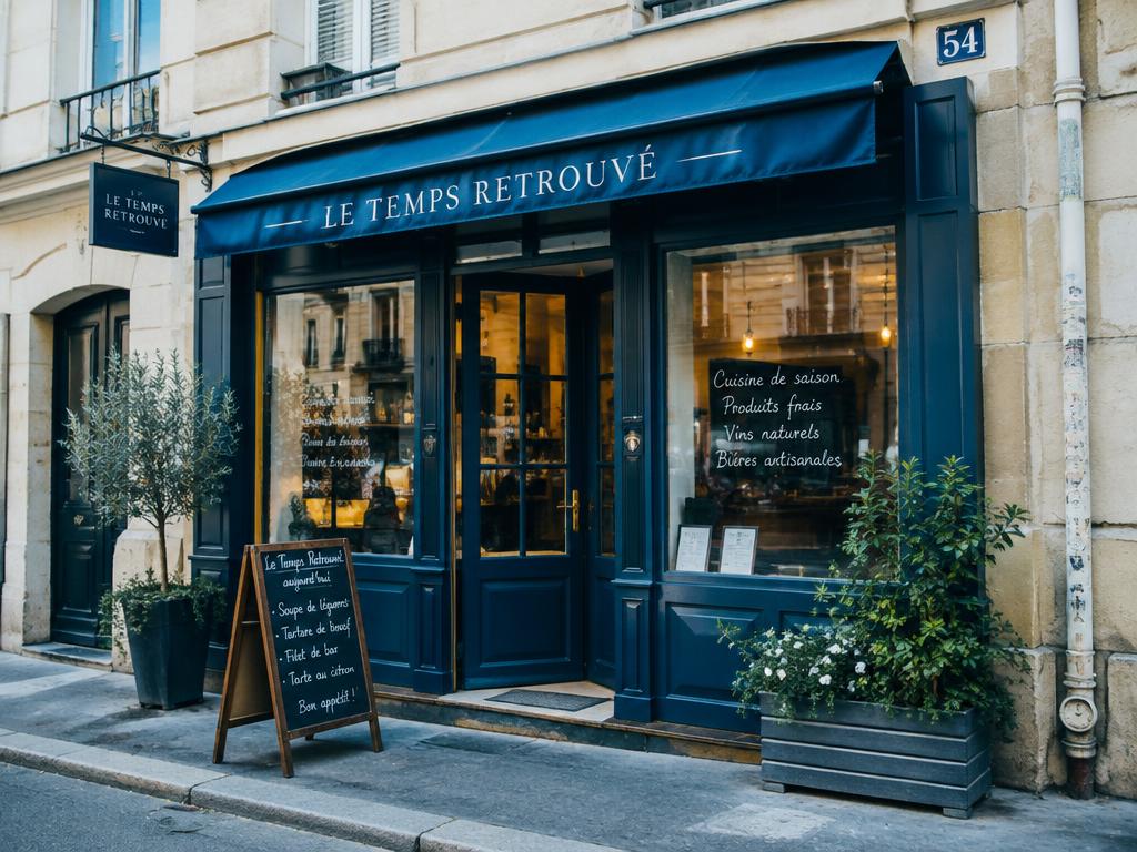 Devanture d’un restaurant de quartier